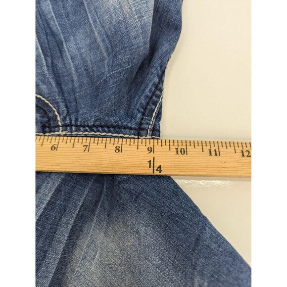 Hydraulic Sammie Boyfriend Women Jean Shorts Distressed Embroidered Size 7/8 - Picture 8 of 9